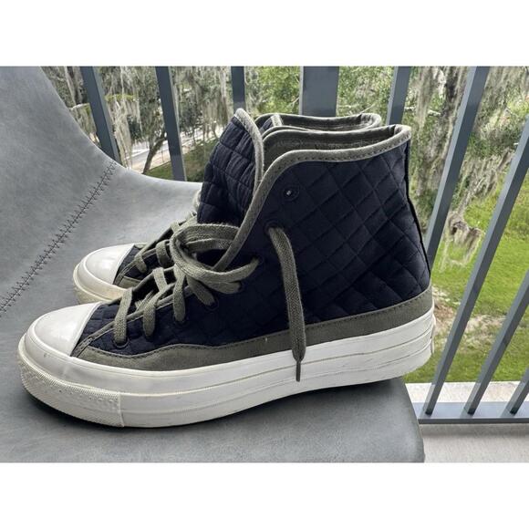 Converse Chuck Taylor Fleece Quilted‎ High Top Sneakers Sz 6.5W 8.5M - Picture 7 of 14
